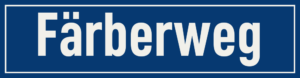 Straßenschild Färberweg