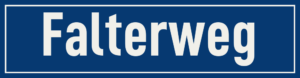 Straßenschild Falterweg