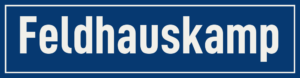 Straßenschild Feldhauskamp