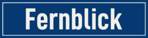 Straßenschild Fernblick