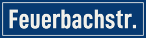 Straßenschild Feuerbachstraße