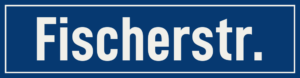 Straßenschild Fischerstraße