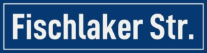 Straßenschild Fischlaker Straße
