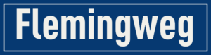 Straßenschild Flemingweg