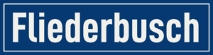 Straßenschild Fliederbusch