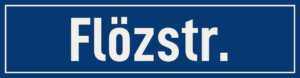 Straßenschild Flözstraße