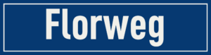 Straßenschild Florweg