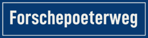 Straßenschild Forschepoeterweg