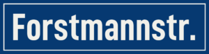 Straßenschild Forstmannstraße