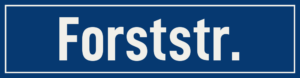 Straßenschild Forststraße