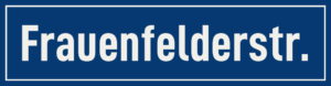 Straßenschild Frauenfelderstraße