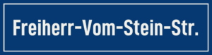 Straßenschild Freiherr-Vom-Stein-Straße