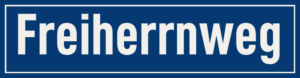 Straßenschild Freiherrnweg