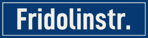 Straßenschild Fridolinstraße