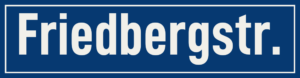Straßenschild Friedbergstraße