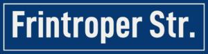 Straßenschild Frintroper Straße