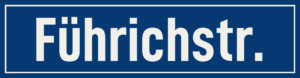 Straßenschild Führichstraße