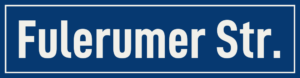 Straßenschild Fulerumer Straße