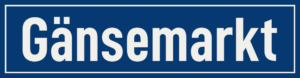 Straßenschild Gänsemarkt