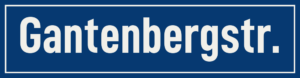 Straßenschild Gantenbergstraße