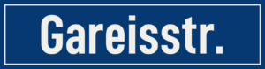 Straßenschild Gareisstraße