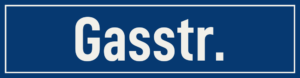 Straßenschild Gasstraße