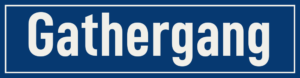 Straßenschild Gathergang