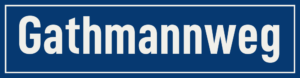 Straßenschild Gathmannweg