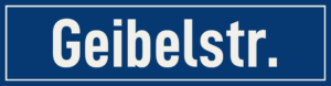 Straßenschild Geibelstraße