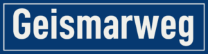Straßenschild Geismarweg