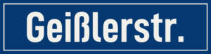 Straßenschild Geißlerstraße