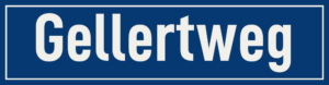 Straßenschild Gellertweg