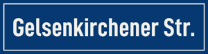 Straßenschild Gelsenkirchener Straße