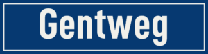Straßenschild Gentweg