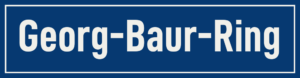 Straßenschild Georg-Baur-Ring