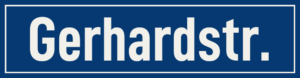 Straßenschild Gerhardstraße