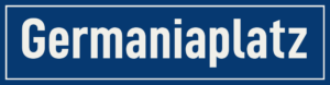 Straßenschild Germaniaplatz