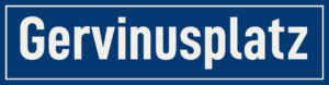 Straßenschild Gervinusplatz