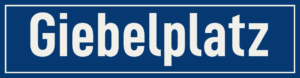 Straßenschild Giebelplatz