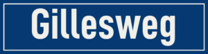 Straßenschild Gillesweg