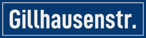 Straßenschild Gillhausenstraße