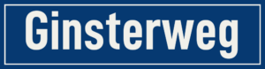 Straßenschild Ginsterweg