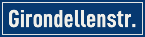 Straßenschild Girondellenstraße