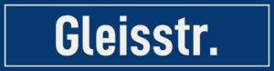Straßenschild Gleisstraße