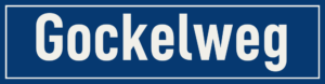 Straßenschild Gockelweg