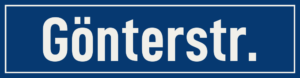 Straßenschild Gönterstraße