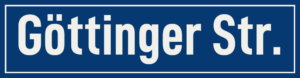 Straßenschild Göttinger Straße