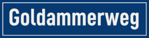 Straßenschild Goldammerweg