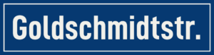 Straßenschild Goldschmidtstraße