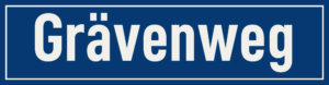 Straßenschild Grävenweg